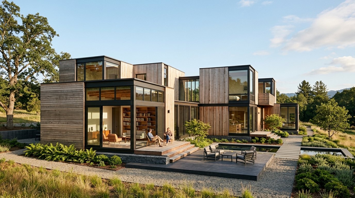 OPTIM Home L120 modular house configuration — 120 m²
