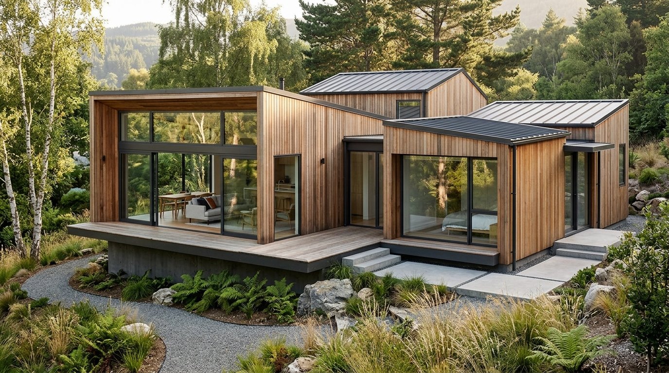 OPTIM Home M90 modular house configuration — 90 m²
