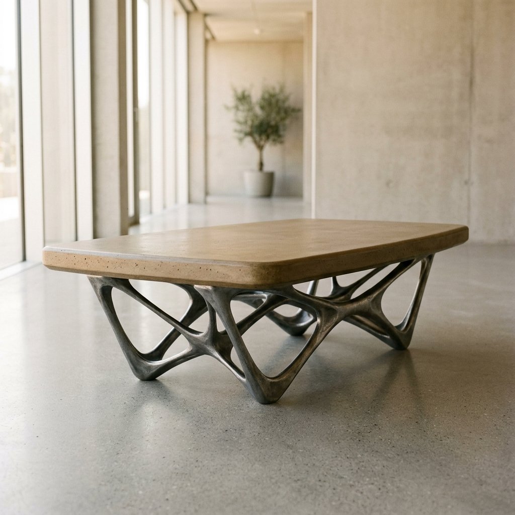 NEXUS TABLE — Cast Concrete & Metal